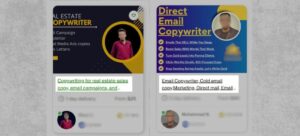 Comparison between a professional niche-specific copywriter and a generalist copywriter