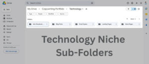Copywriting Portfolio Sub-Folders