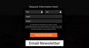 Email Newsletter Sign Up Pop Up