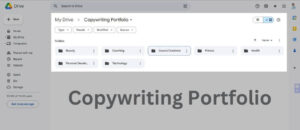 Google Drive Copywriting Portfolio