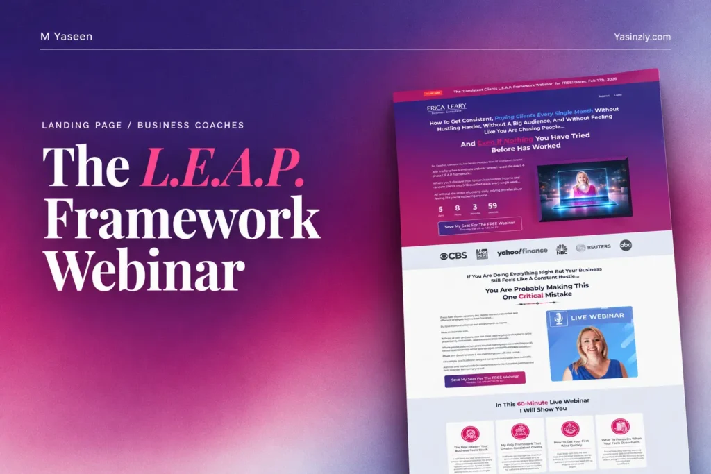 L.E.A.P. Framework Webinar Landing Page Featured Image